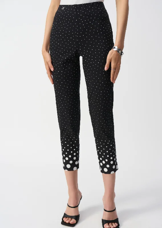 women's denim pantsJoseph Ribkoff - Millennium Dot Print Straight Pants