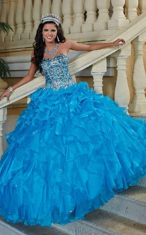 Formal Dress for Theme Park EventsTiffany Designs - 56246SC Sweetheart Ruffled Ballgown