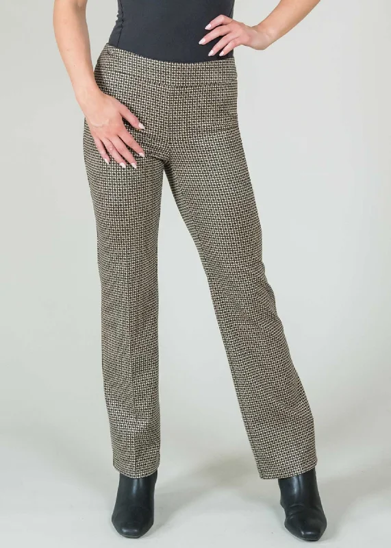 women's cotton pantsLisette - Lara Check Straight Ankle Pant -SALE