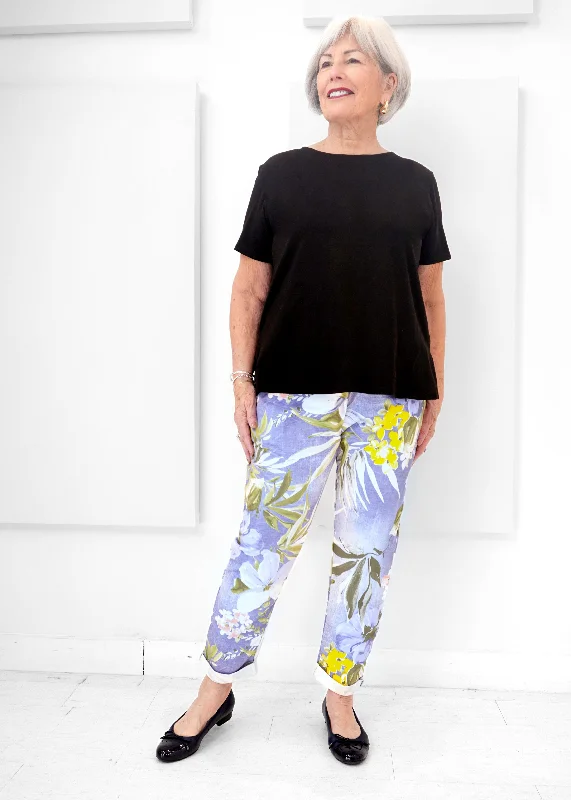 women's insulated pantsCatherine Lillywhite's - Floral Cuffed Joggers - PLUS