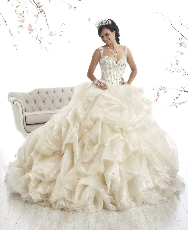 Formal Dress for Religious CeremoniesQuinceanera Collection - 26868SC Sleeveless Applique Ballgown