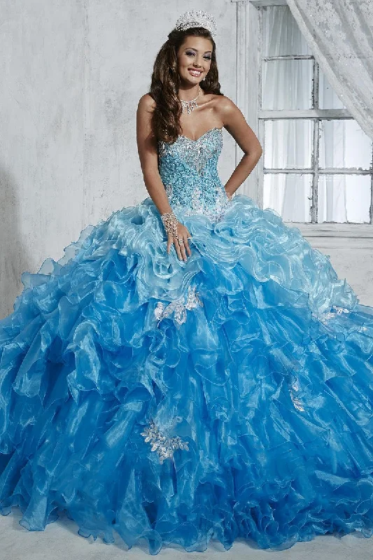 Formal Dress for Sailing RegattasQuinceanera Collection - 26785SC Strapless Ombre Ballgown