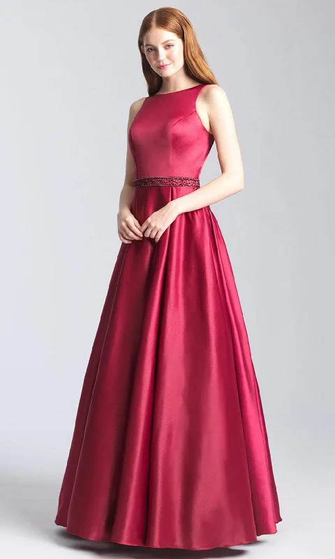 Formal Dress for Formal DinnersMadison James - 20-305SC Sleeveless Fit and Flare A-line Gown