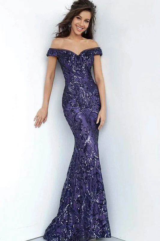 Affordable Formal Dress OptionsJovani - JVN4296 Sequin Styled Off-Shoulder Gown