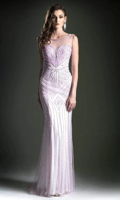 Formal Dress for Fashion WeeksAndrea and Leo - 5154ASC Beaded Sleeveless V-Back Long Gown