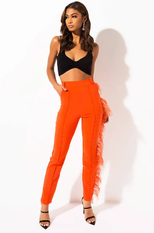 women's capri pantsSEXY TROUSER PANT ORANGE