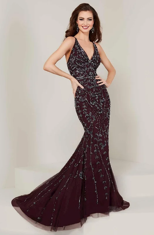 Formal Dress for Evening WeddingsTiffany Designs - 16349SC Embellished Sleeveless V Neck Gown