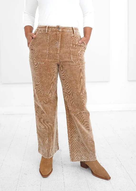 women's button-fly pantsMystree - Washed Corduroy Trouser -SALE