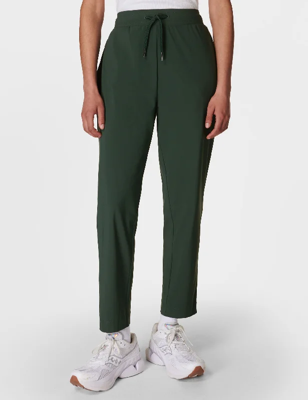 women's high-waisted pantsExplorer Side Stripe Trouser - Trek Green