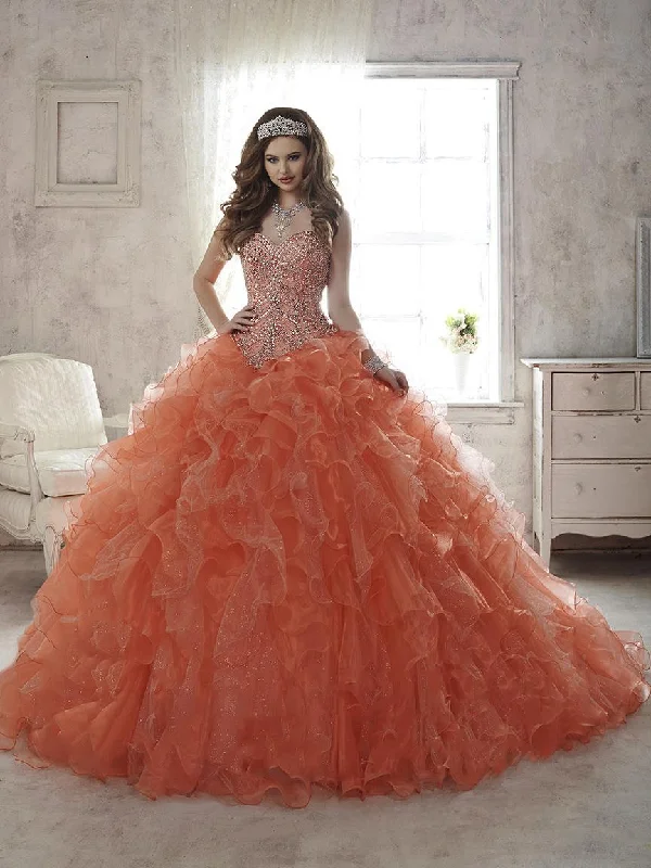 Formal Dress for Beauty ContestsQuinceanera Collection - 26805SC Sweetheart Ruffled Ballgown