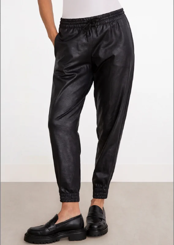 women's cycling pantsSympli - Faux Leather Jogger -SALE