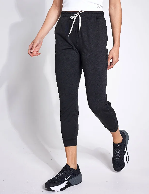 women's floral pantsPerformance Jogger - Black Heather