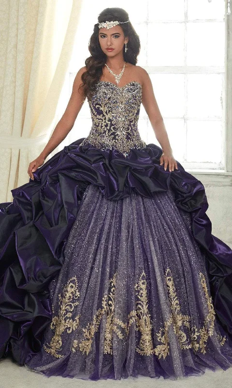 Formal Dress for Bar MitzvahsQuinceanera Collection - 26831SC Strapless Applique Ballgown