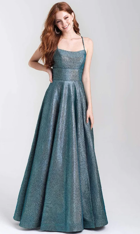 Formal Dress for GalasMadison James - 20-381SC Scoop Glittered A-line Full Length Gown