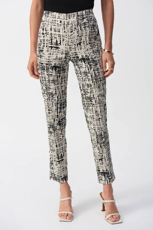 women's timeless pantsJoseph Ribkoff - Millennium Abstract Slim Fit Pant