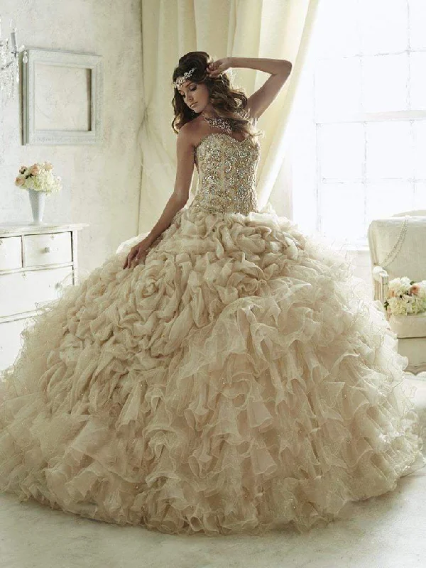 ELEGANT Formal Dress DesignsQuinceanera Collection - 26816SC Bedazzled Sweetheart Ballgown