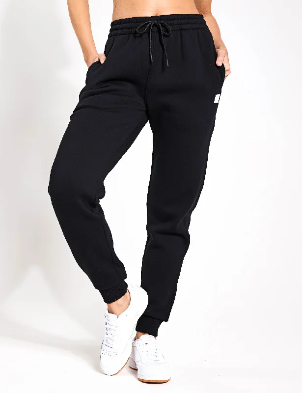 women's clubbing pantsMillie Slim Fleece Track Pant - Black