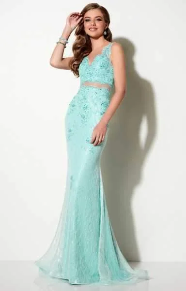 Formal Dress for Formal Day EventsStudio 17 - 12613SC Scalloped Sleeveless Two Piece Long Gown