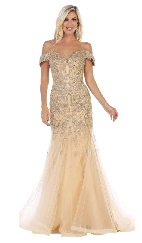 Formal Dress for PageantsMay Queen - RQ7705SC Sweetheart Lace Applique Gown