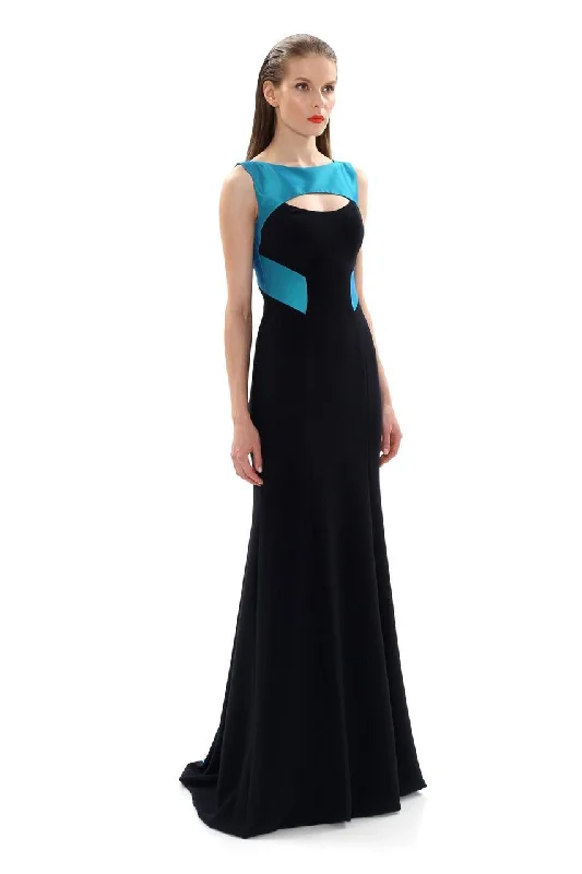 Formal Dress for Business EventsTheia - 882275SC Bateau Front Cutout A-Line Gown