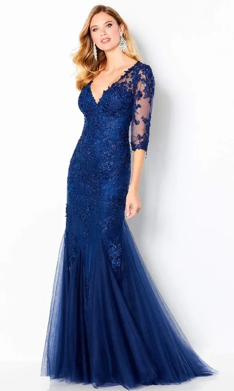 Formal Dress for Corporate AwardsCameron Blake by Mon Cheri - 220644 Embroidered Tulle Formal Dress