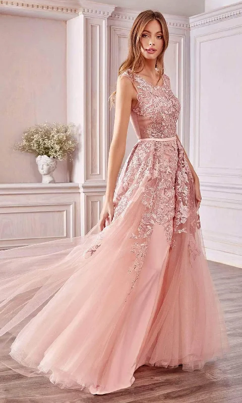 Formal Dress Shopping GuidesAndrea and Leo - A0257 Scoop Formal Gown With Overskirt