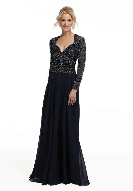 Formal Dress for Bar MitzvahsMGNY By Mori Lee - 72034SC Embroidered Queen Anne Gown