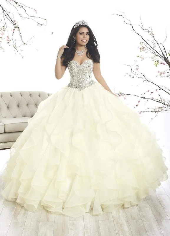 Formal Dress for Formal DinnersQuinceanera Collection - 26870SC Beaded Strapless Ballgown