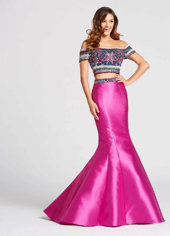 Formal Dress for Garden WeddingsEllie Wilde - EW118038 Off Shoulder Mikado Mermaid Gown