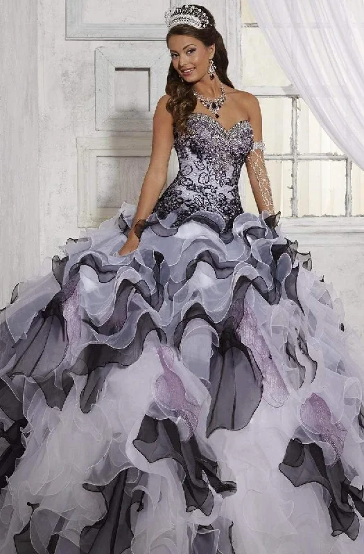 Formal Dress for Beach ThemesTiffany Designs - 56258SC Strapless Corset Layered Ballgown