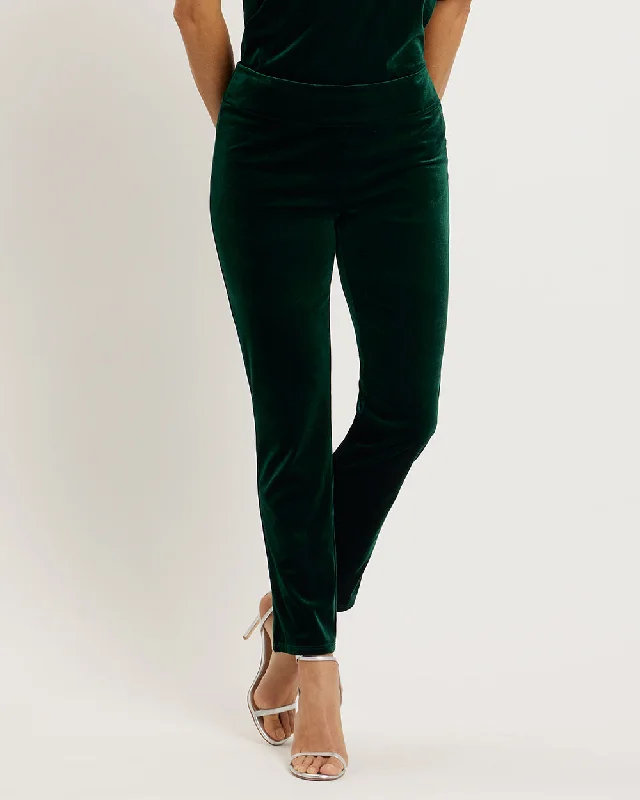 women's low-slung pantsLucia Pant - Stretch Velvet