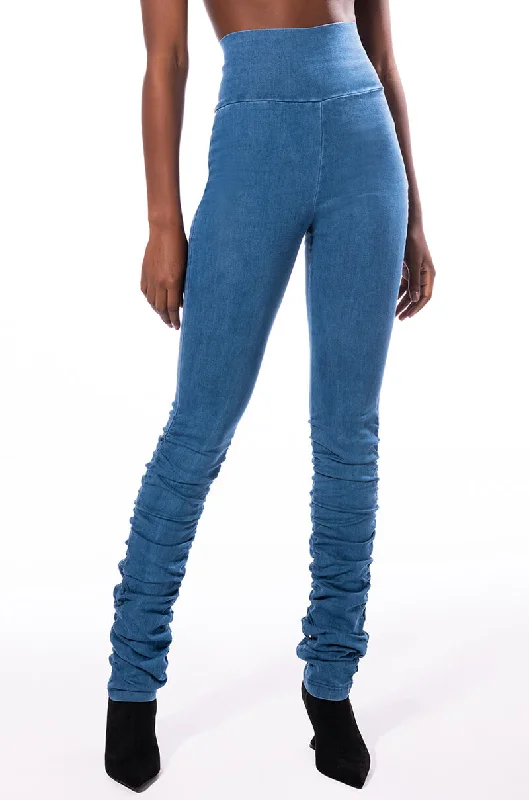 women's mini pantsX.O HIGH RISE STACKED DENIM