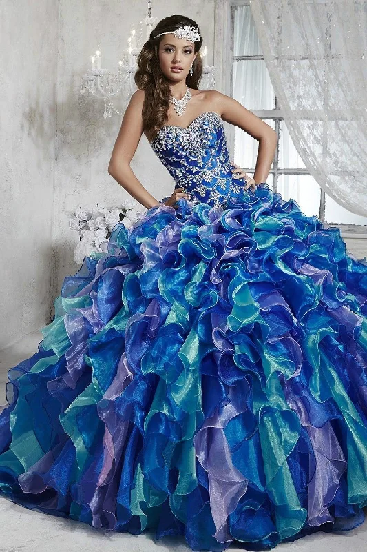 Formal Dress for Horse RacesQuinceanera Collection - 26788SC Strapless Ruffled Ballgown