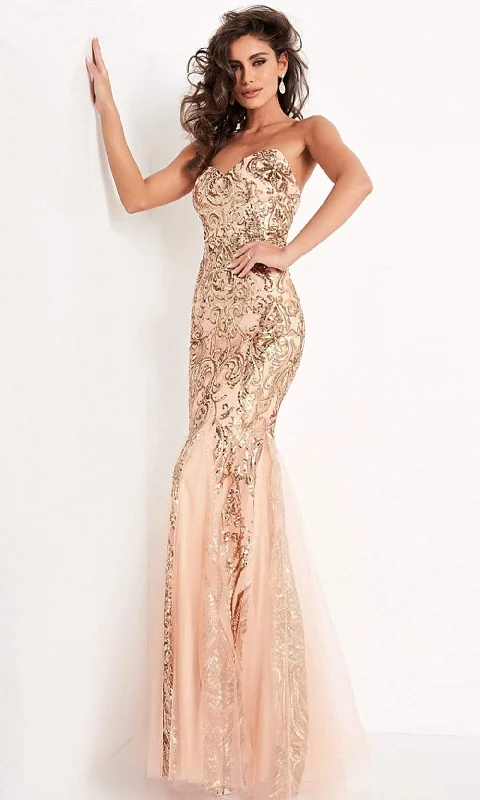 Formal Dress for Historical ReenactmentsJovani - JVN00954SC Sweetheart Fitted Embellished Gown