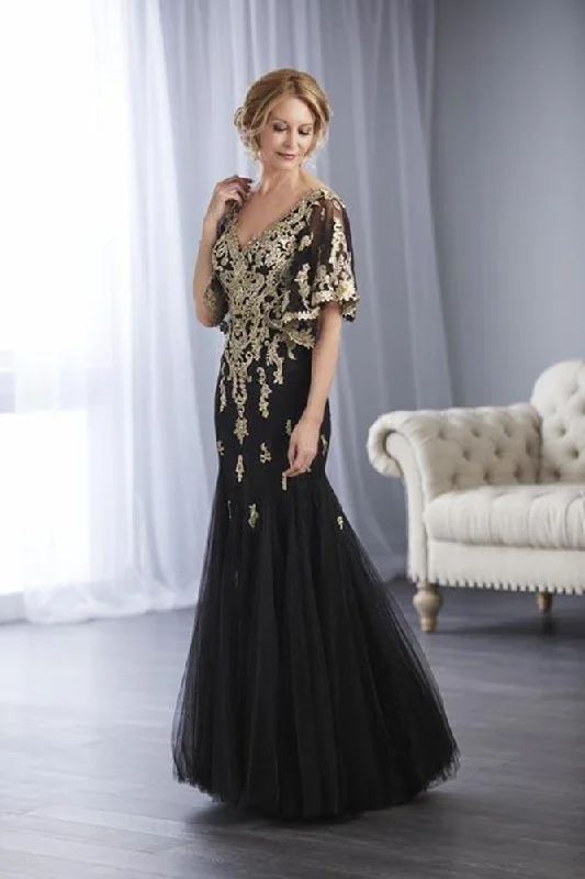 Formal Dress for Outdoor WeddingsChristina Wu Elegance - 17859SC Flutter Sleeves Applique Gown