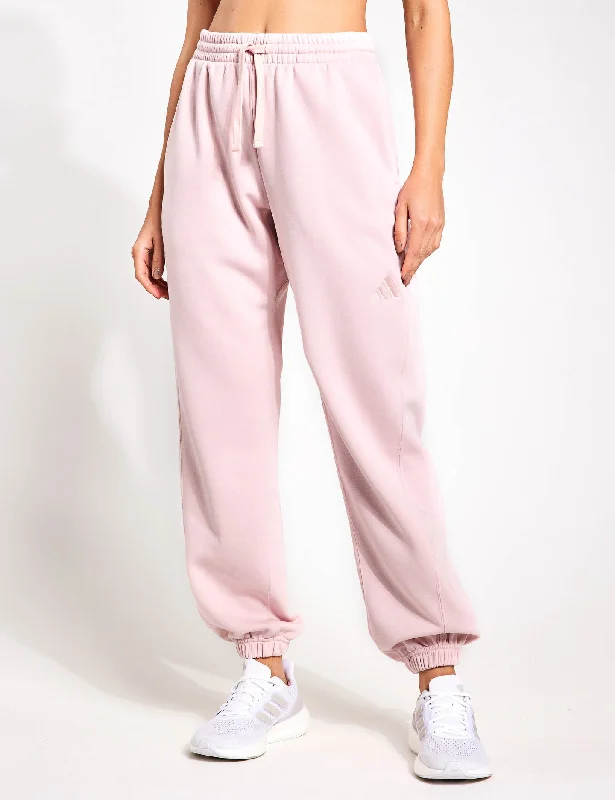 women's leather pantsALL SZN Fleece Loose Joggers - Sandy Pink