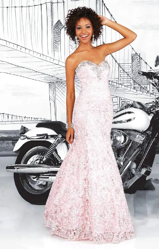 Formal Dress for Large WeddingsTiffany Designs - 16043SC Sweetheart Lace-Up Back Long Gown