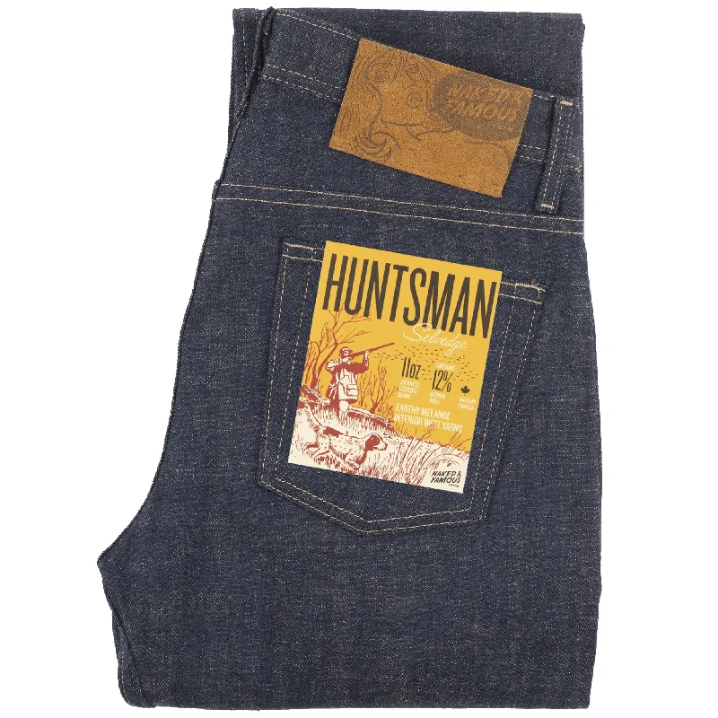 women's denim jeans with embroidery on pocketsWeird Guy - Huntsman Selvedge