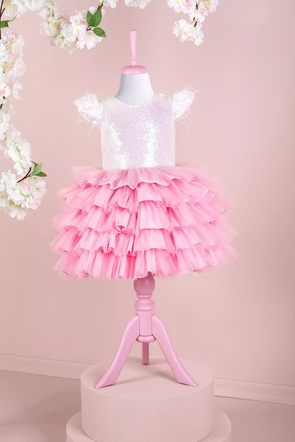 high-low party dressesPamela Pink Party Dress