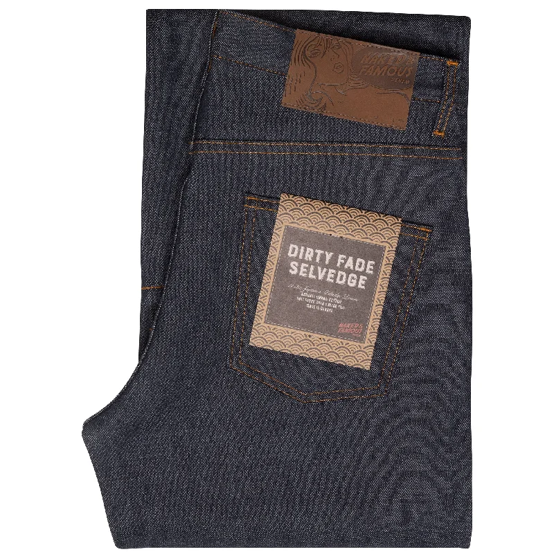 women's white denim jeansStrong Guy - Dirty Fade Selvedge