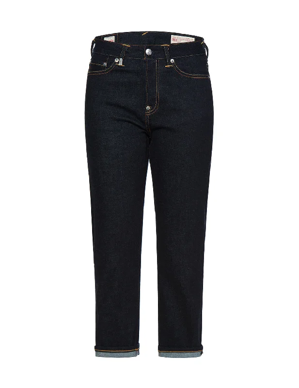 women's denim jeans with patchesFloral Daicock and Logo Embroidered Straight-legged Jeans