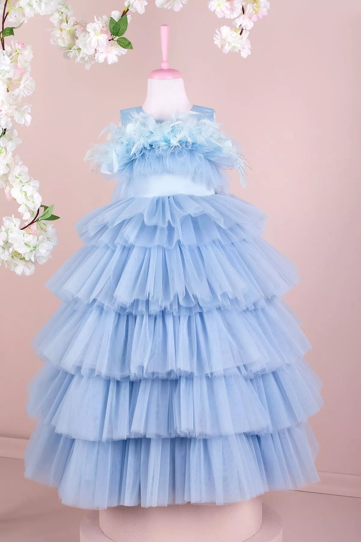 budget-friendly party dressesCamila Baby Blue Party Dress