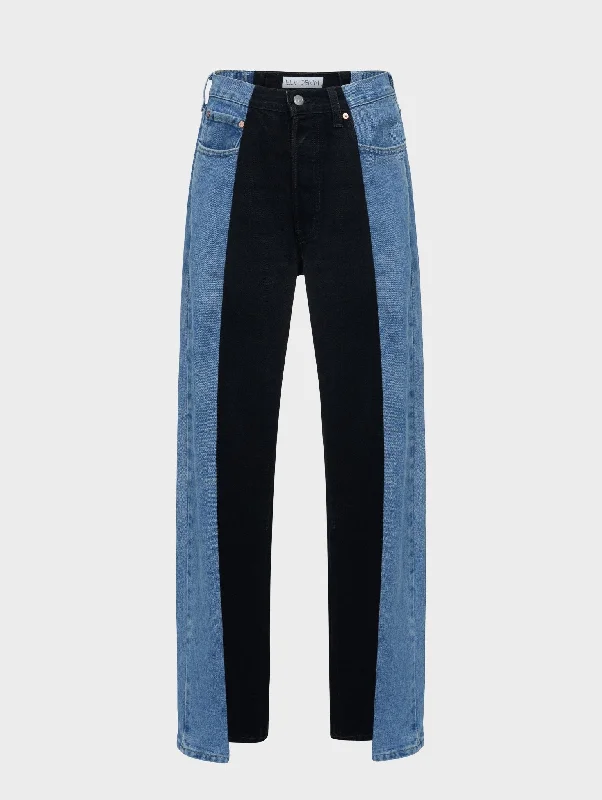 women's denim jeans with cotton blendBoyfriend Jean Light Blue/Black