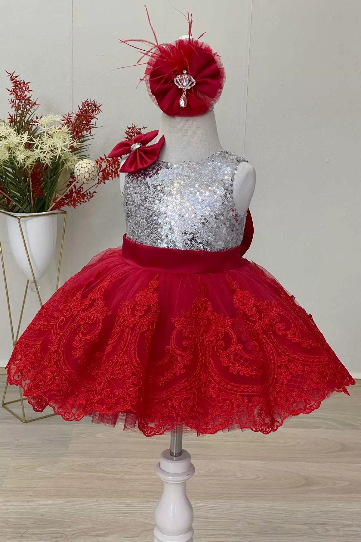 bachelor party dresses (for women)Shay Silver & Red Party Dress