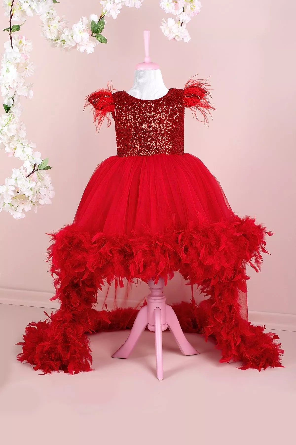 bridesmaid party dressesOphelia Red Party Dress