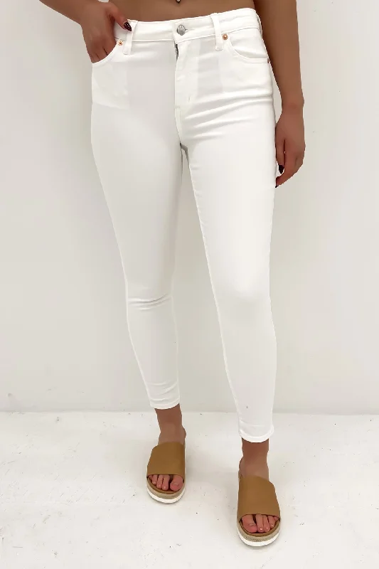 women's denim jeans for everyday wearMid Ankle Skimmer Jean Bright White