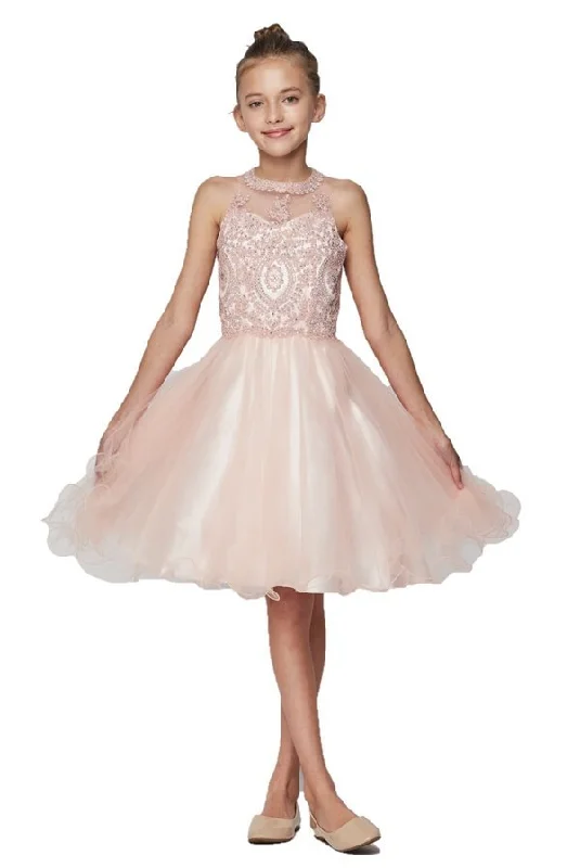 ready-to-wear party dressesBeaded Tulle Girl Party Dress by Cinderella Couture USA AS5065