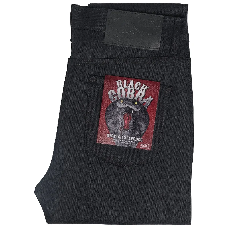 women's acid-washed denim jeansStacked Guy - Black Cobra Stretch Selvedge