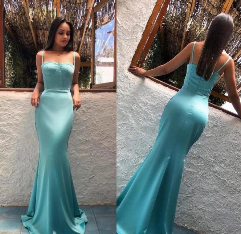 beach party dressesProm Dresses Mermaid Long Straps Fashionable Modern Evening Dresses