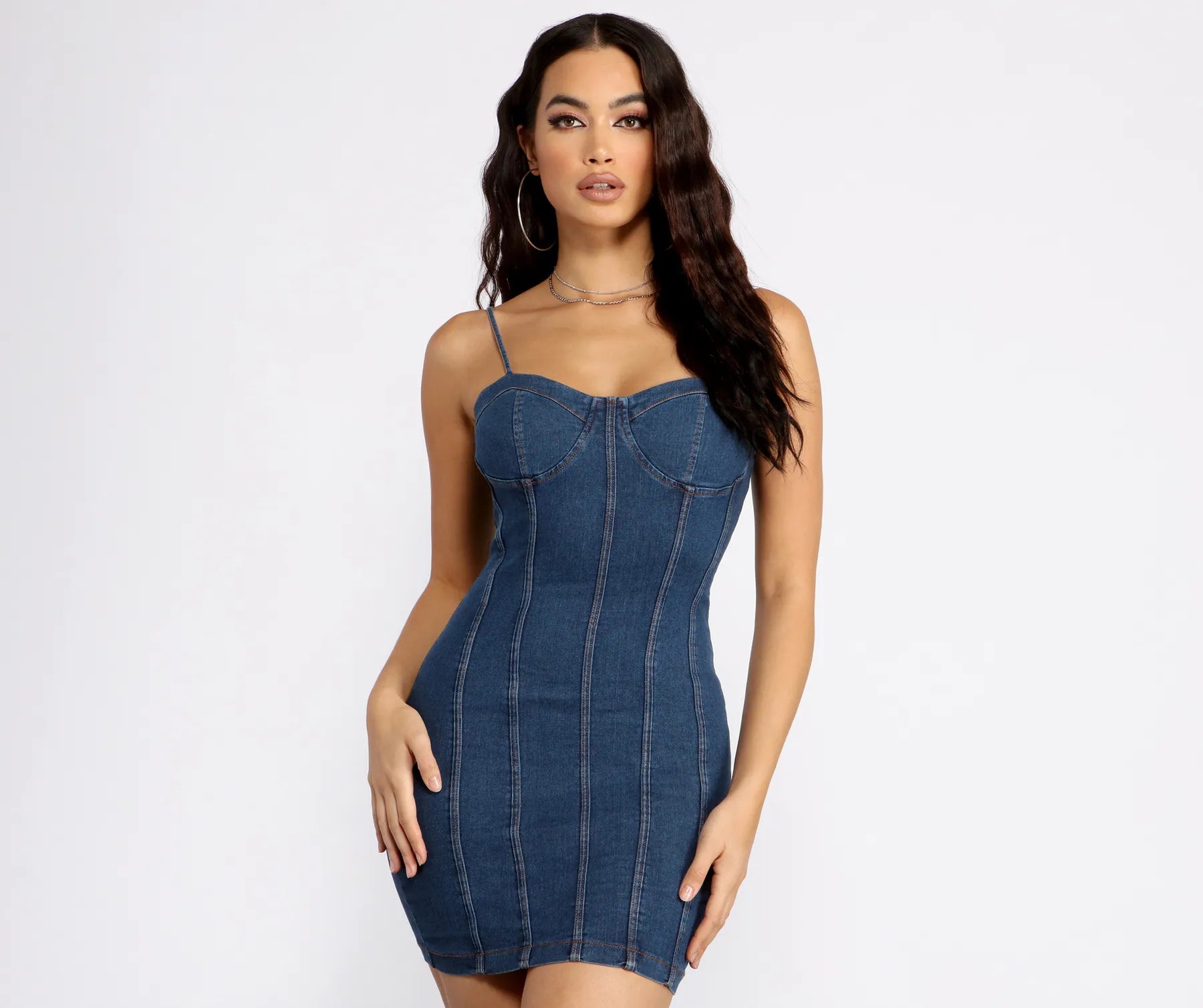 classic yet trendy Mimi dresses for timeless styleBabe In Denim Mini Dress